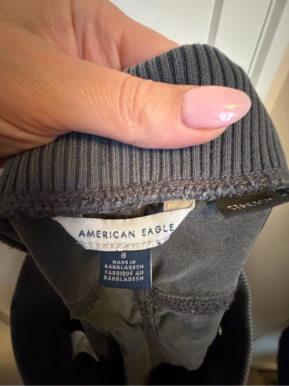 American Eagle Outfitters Gray Maxi Cargo Skirt Utility 8 drawstring Front slit - Picture 6 of 7